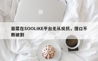 韭菜在SOOLIKE平台无从反抗，借口不断被割