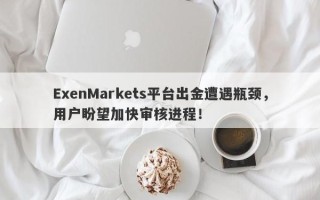 ExenMarkets平台出金遭遇瓶颈，用户盼望加快审核进程！