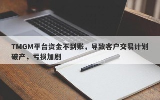 TMGM平台资金不到账，导致客户交易计划破产，亏损加剧