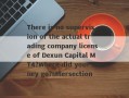 There is no supervision of the actual trading company license of Dexun Capital MT4?Where did your money go?Intersection