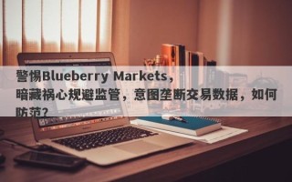 警惕Blueberry Markets，暗藏祸心规避监管，意图垄断交易数据，如何防范？