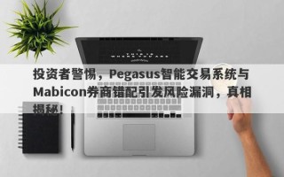 投资者警惕，Pegasus智能交易系统与Mabicon券商错配引发风险漏洞，真相揭秘！