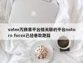 vatee万腾黑平台相关联的平台nature forex已经卷款跑路