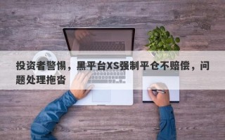 投资者警惕，黑平台XS强制平仓不赔偿，问题处理拖沓