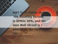 DMT Tech claims that the monthly income is 20%to 30%, and Madam Wall Street is reduced to the fund disk!