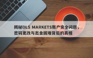 揭秘DLS MARKETS账户安全问题，密码更改与出金困难背后的真相