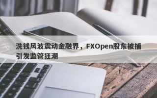 洗钱风波震动金融界，FXOpen股东被捕引发监管狂潮