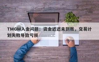 TMGM入金问题：资金迟迟未到账，交易计划失败导致亏损