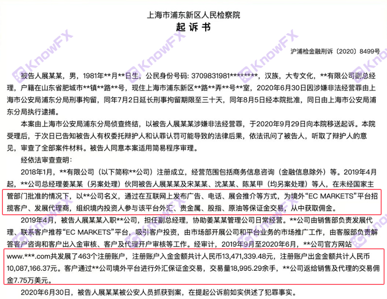 Ha sido archivado!ECMARKETS Shanghai Diez millones de casos de fraude de dólares estadounidenses "¡Vuelve de nuevo"!¡Enrolle los millones de dinero ganado nuevamente!-第3张图片-要懂汇