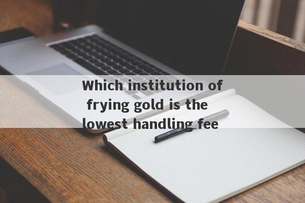 Which institution of frying gold is the lowest handling fee-第1张图片-要懂汇