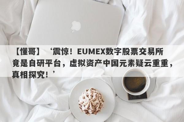 【懂哥】‘震惊！EUMEX数字股票交易所竟是自研平台，虚拟资产中国元素疑云重重，真相探究！’-第1张图片-要懂汇