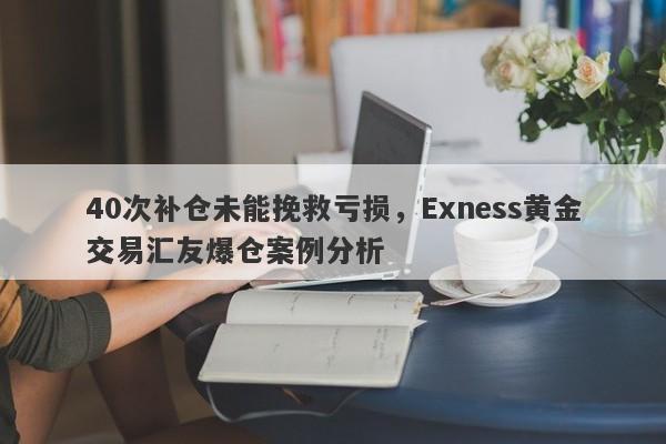 40次补仓未能挽救亏损，Exness黄金交易汇友爆仓案例分析-第1张图片-要懂汇